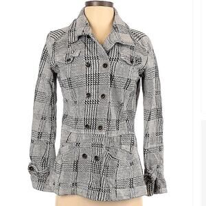 Hurley Gray & Black Lightweight Button Up Jacket Size Small